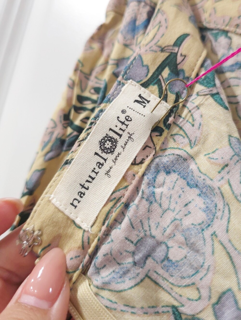 NATURAL LIFE Boho Floral Maxi Skirt, Vintage Cottagecore Romantic Boho, Nwt M - Picture 10 of 11